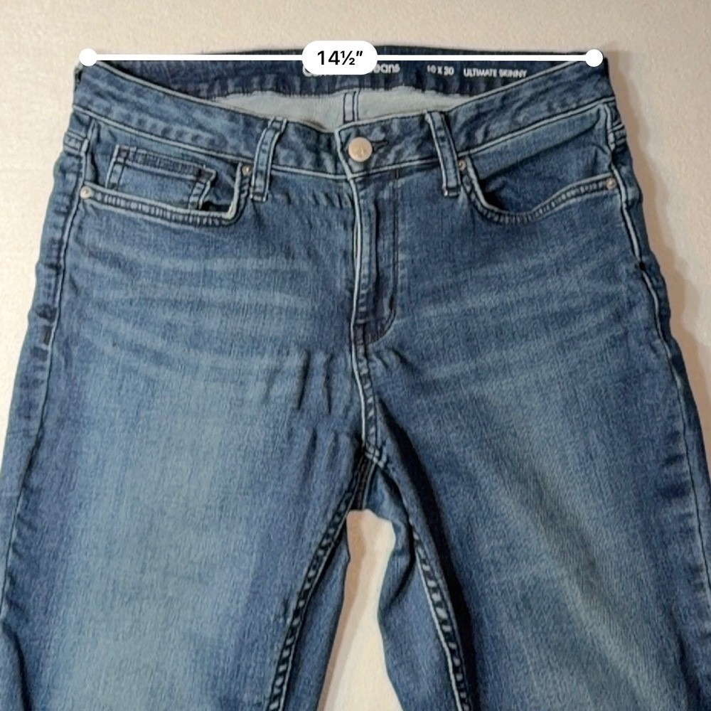 Calvin Klein Ultimate Skinny Jeans Womens Medium Wash Raw Cotton Stretchy Denim